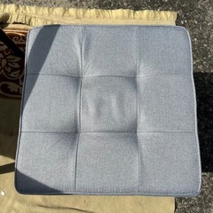 オットマン　スツール　ブルーグレーの画像