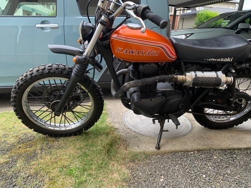 【激シブ】カワサキ TR250 カスタムバイク｜ビンテージ×ブロックタイヤ！