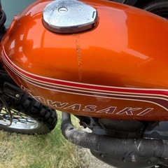 【激シブ】カワサキ TR250 カスタムバイク｜ビンテージ×ブロックタイヤ！の画像
