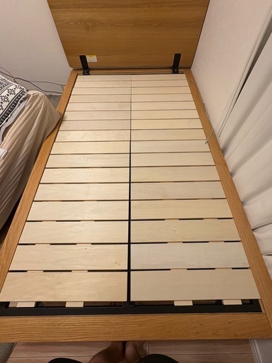 最終値下げ！無印木製ベッドフレーム　セミダブル