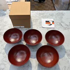  越前漆器 椀セット 5セット 店頭販売 南区花畑