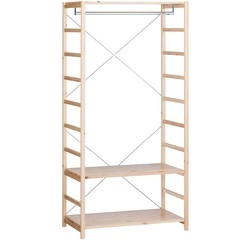 パイン材ユニットシェルフ・ワードローブ（無印良品）