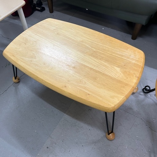 スーパーセール 目玉商品 折りたたみテーブル/木目 重富のテーブル (リサイクル倶楽部) 座卓・ちゃぶ台