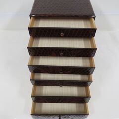 木製 ミニ箪笥 6段タンス 小物収納 抽斗 幅30cm×奥行26cm×高さ39.5cm の画像