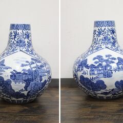 ≪ZR490ジ限≫大型 花瓶 飾壺/壺/ツボ/つぼ 高さ約45c...