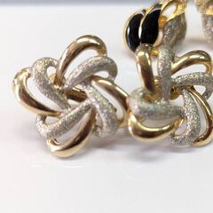 ☆アクセサリー　イヤリング３種　木の葉銀黒　他 中古品の画像