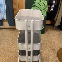 IKEA イケア RÅSKOG ロースコグワゴン ホワイトの画像