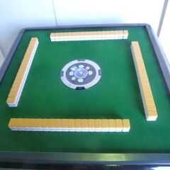 【中古】Coperus 全自動麻雀卓 MJ-REVO SE 33mm 牌 麻雀台 点棒 コイン付 動作確認済 マージャン ゲーム 3人打ち 4人打ちの画像