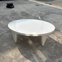 折り畳みローテーブル　白の画像