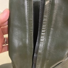 【イタリア購入・プリマドンナ】カーキのショートブーツ（サイズ38／日本サイズ約24cm）の画像