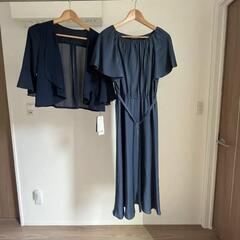 【新品】結婚式　二次会　観劇　ワンピース　ドレス　フォーマル　ボレロ付きの画像