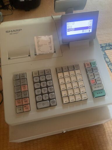 XE-A407SHARPレジスター中古品