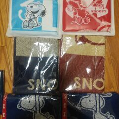 スヌーピーキャラクタータオル×6＋Peanuts　エコバッグ＃2