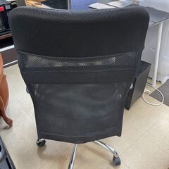 OAチェア　No.2909　ブラック　ワークチェア　高さ調整可能　【リサイクルショップどりーむ荒田店】の画像