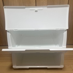 ニトリ プラスチック衣装ケース  2個セットの画像