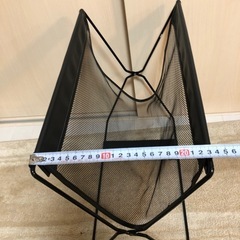 サワフジ レザー調ハンモック型メッシュバスケット ブラック　5個セットですの画像