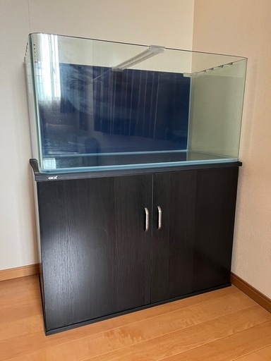 曲げガラス水槽 90㎝ 台セット 曲げガラス水槽90センチ、GEX水槽台セット