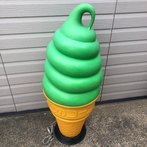 日世　アイスクリーム型スタンド　大型　抹茶