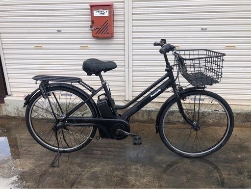 665  パナソニック最新機種電動アシスト自転車ティモS26インチブラックアルミボディー