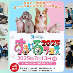 すまいるフェス2025in平和島　動物保護団体13団体が参…