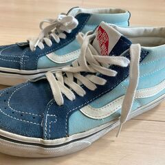 VANS バンズ スニーカー　24cm 青