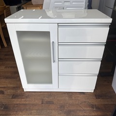 キッチンボード　収納棚　ホワイト