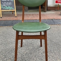 椅子　みどり　アンティーク　レトロ　ジャンク品