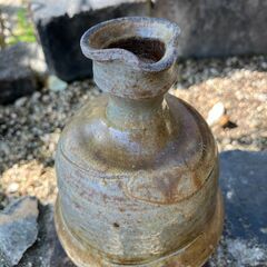 49：備前焼　酒器　注ぎ口あり　徳利　作家不明の画像