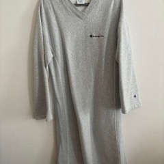 Champion 裏起毛ワンピース　m グレー