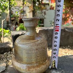 49：備前焼　酒器　注ぎ口あり　徳利　作家不明の画像