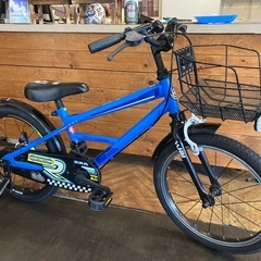 【18インチ補助輪付き】シングルギア　子供用自転車　スカイブルー