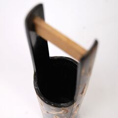 角館の桜皮細工 手桶 一輪挿し 幅5×高さ20.6cm 樺細工 小さな花瓶 花器 札幌市 清田区 平岡の画像