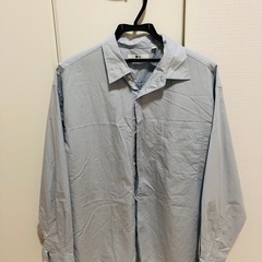 UNIQLO（ユニクロ C）ブロードオーバーサイズシャツ　ストライプ　2点の画像