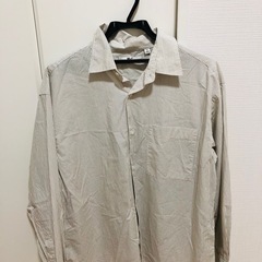 UNIQLO（ユニクロ C）ブロードオーバーサイズシャツ　ストライプ　2点の画像