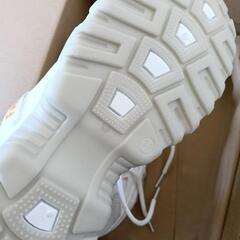 SUAIARTCOLE　レディース　厚底スニーカー　ホワイト　オレンジの画像