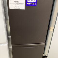 【6ヵ月保証】2ドア冷蔵庫　Panasonic　NR-B14BW　程度C(内部に目立つキズ有)