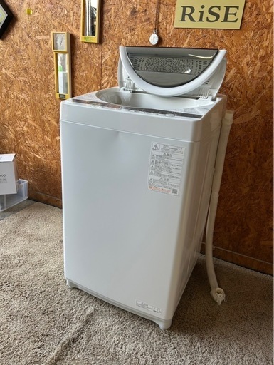 E1303 洗濯機　縦型　東芝　TOSHIBA 2021年　前面凹み　6kg 家電