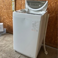 E1303 洗濯機　縦型　東芝　TOSHIBA 2021年　前面凹み　6kg 家電 