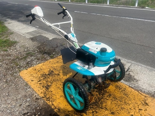 宮崎クボタ管理機 4馬力 畝立て 畝上げ 溝掘り 中耕正転逆転培土器付き