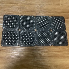 コースター シリコン製 ブラック 8枚セットの画像