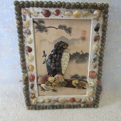 鳥の貝細工絵