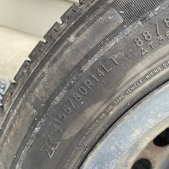 タイヤ4本セット！155/80/R14の画像
