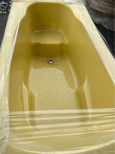 受け渡し決定【未使用】パナホームの黄色い浴槽