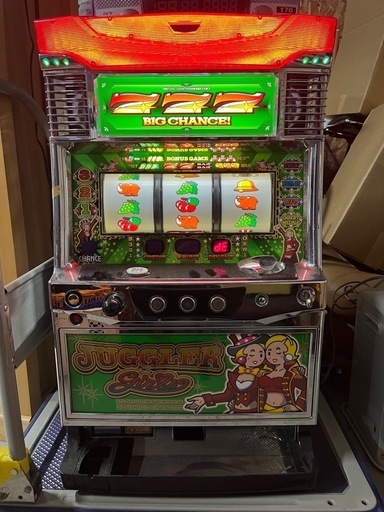 【成約済】【現場品】ジャグラーガールズ　JUGGLER GIRLS　パチスロ機　北電子　通電確認