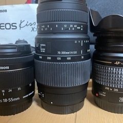 こちらは¥40,000です。美品　Canon EOS Kiss7i！レンズ4本！その他備品、バック付！ の画像