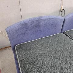 値下げ38,000円‼️美品 激安 フクラ ワイドキングヘッド シングルベッド2点セット 早い者勝ち‼️の画像