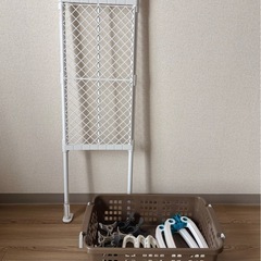 島忠ホームズ メッシュつっぱり棚/収納ボックス/洗濯バサミ まとめ売り