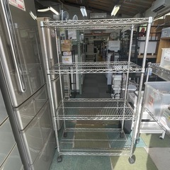【リサイクルサービス八光】幅90.5㎝　ルミナス　4段メタルラッ...