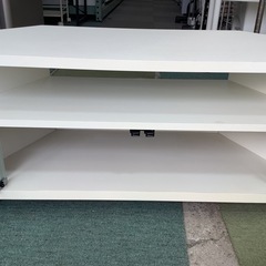 【リサイクルサービス八光】幅80㎝　朝日木材加工　コーナーTV台　32型まで対応の画像
