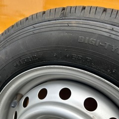 完売御礼‼️ダンロップ新品‼️145/6pr12インチ‼️新品タイヤ付きホイール‼️４本セット‼️の画像